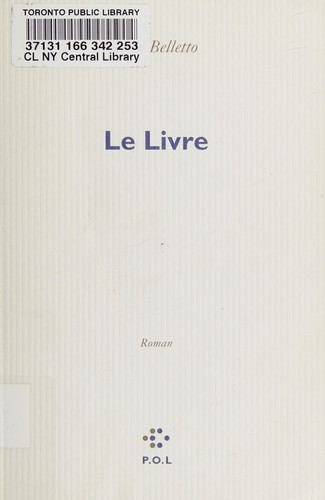 Le livre by René Belletto cover