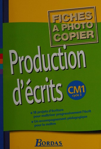 Production d'écrits by Jacqueline Massonnet cover