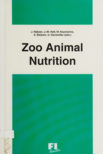 Zoo animal nutrition by J. Nijboer cover