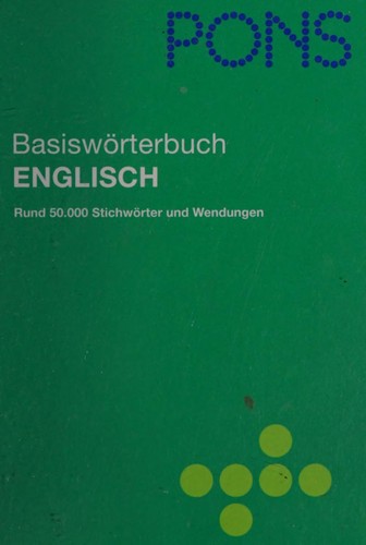 PONS Basiswörterbuch Englisch-Deutsch, Deutsch-Englisch by Ian Dawson cover