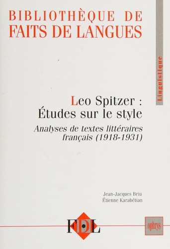 Leo Spitzer by Leo Spitzer cover