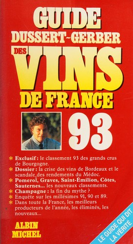 Guide Dussert-Gerber des vins de France by Patrick Dussert-Gerber cover