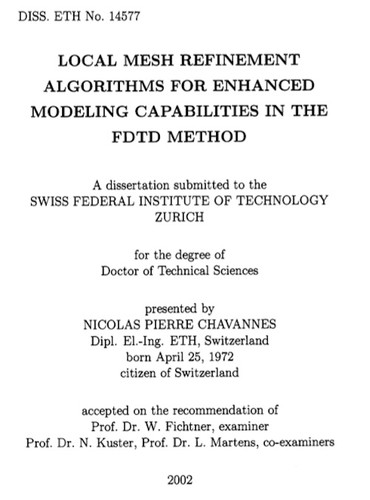 Local mesh refinement algorithms for enhanced modeling capabilities in the FDTD method