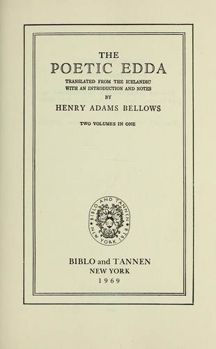 The Poetic Edda