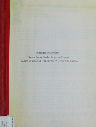 Native Indian Teacher Education Program