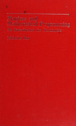 Matrices and mathematical programming