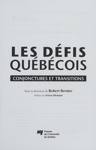 Les défis québécois