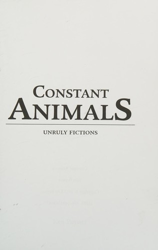 Constant animals by Ken Poyner cover