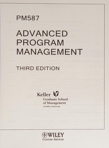 Advanced program management