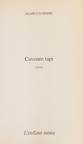 Cavoure tapi by Alain Cavenne cover