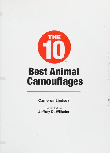 The 10 best animal camouflages by Cameron Lindsey cover