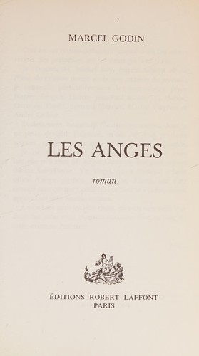 Les Anges by Marcel Godin cover