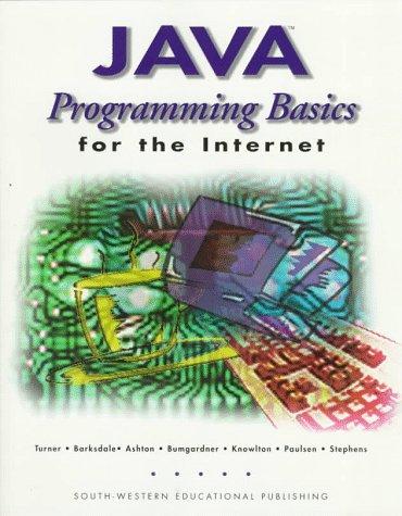Java programming basics for the Internet