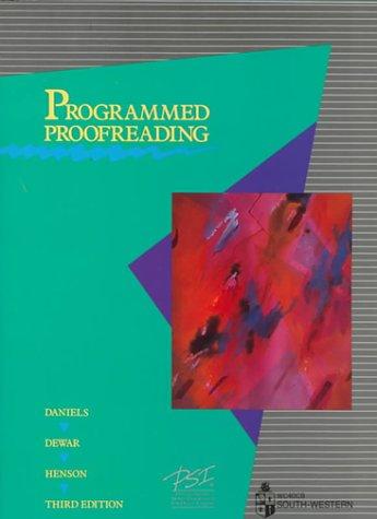 Programmed proofreading