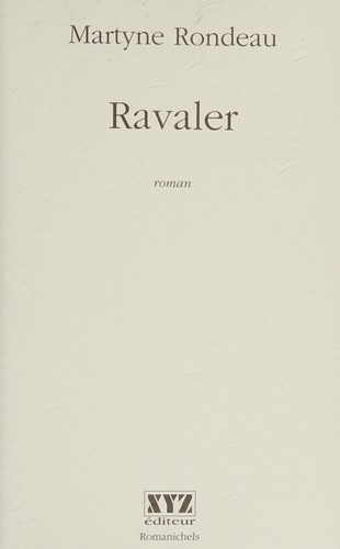 Ravaler by Martyne Rondeau cover