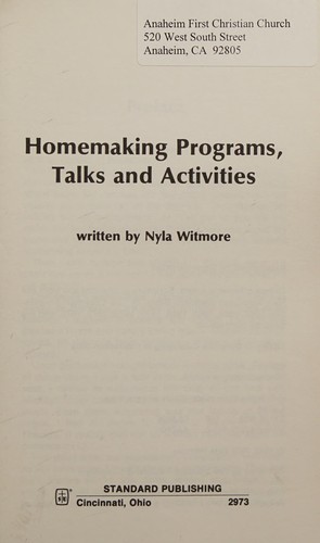 Homemaking programs