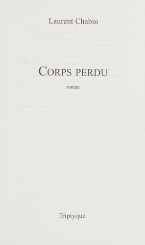 Corps perdu by Laurent Chabin cover