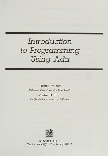 Introduction to programming using Ada