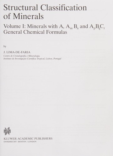 Structural classification of minerals