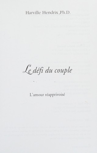 Le défi du couple