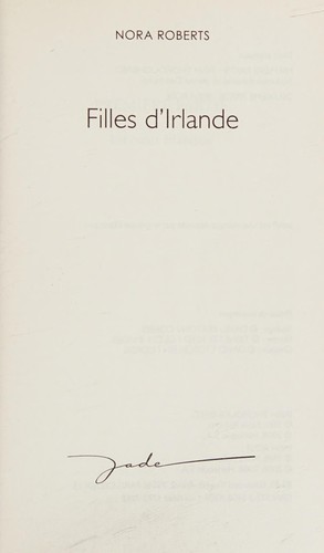 Filles d'Irlande by Nora Roberts cover
