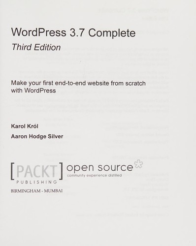 WordPress 3.7 Complete