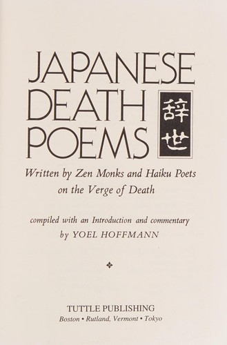 Japanese death poems =