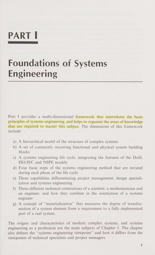 Systems engineering principles and practice