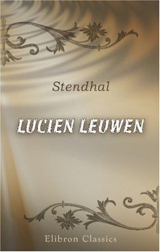 Lucien Leuwen by Stendhal cover