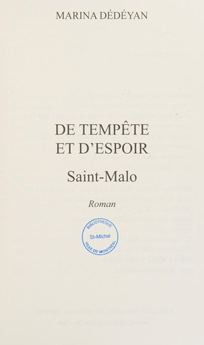 Saint-Malo by Marina Dédéyan cover
