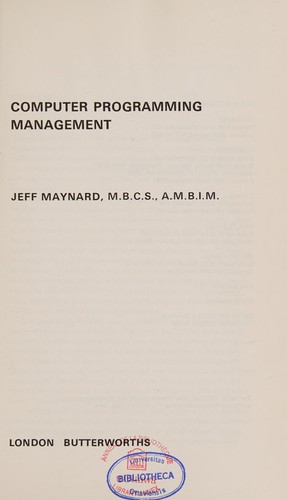 Computer programming management