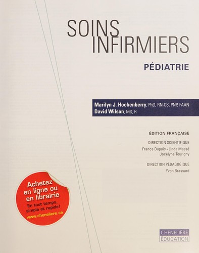 Soins infirmiers by Marilyn J. Hockenberry, Wilson, David cover