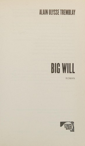 Big Will by Alain Ulysse Tremblay cover