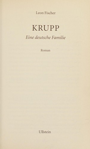 Krupp by Leon Fischer cover