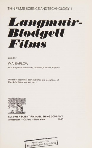 Langmuir-Blodgett films
