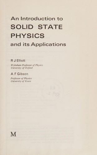 An introduction to solid state physics and its applications
