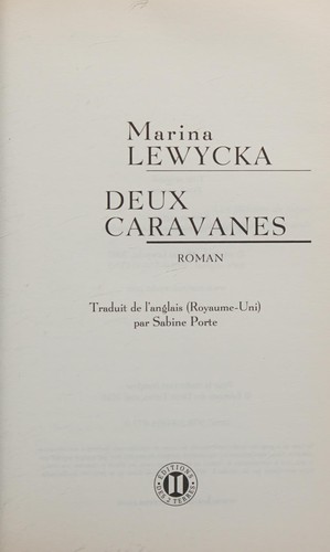 Deux caravanes by Marina Lewycka cover