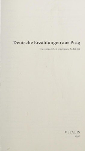 Deutsche Erzählungen aus Prag by Harald Salfellner cover