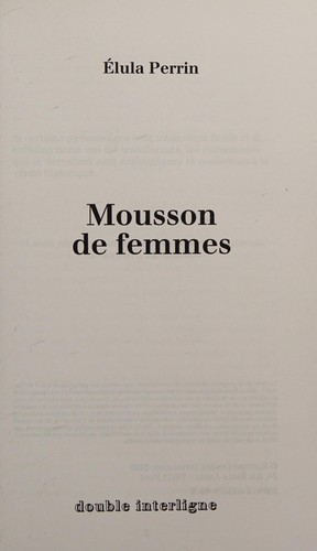 Mousson de femmes by Elula Perrin cover