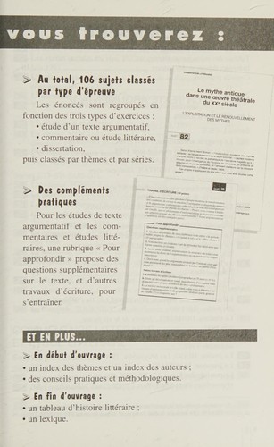 Français, premières toutes séries by Eliane Itti cover