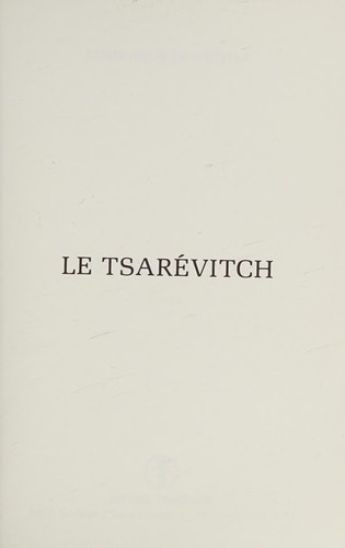 Le tsarévitch by Dominique de L'Espine cover