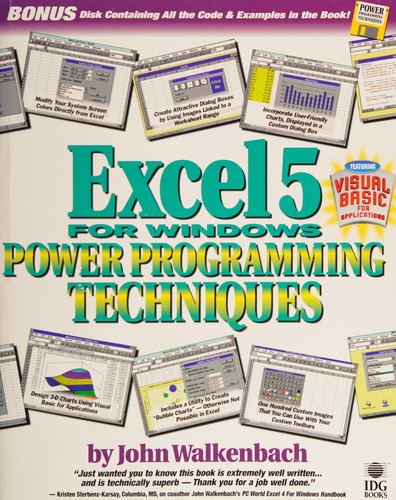 Excel 5 for Windows power programming techniques