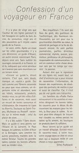 Le Pudlo France, 2001 by Gilles Pudlowski cover