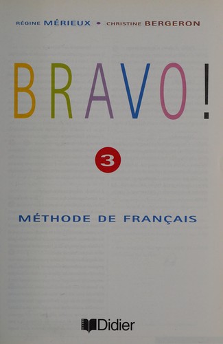 Bravo !. by Régine Mérieux cover