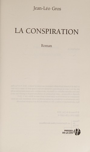 La conspiration by Jean-Léo Gros cover