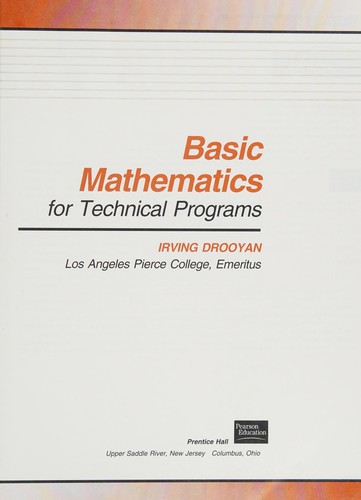 Basic mathematics for technical programs