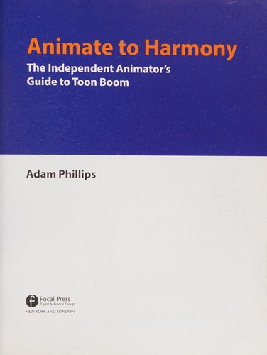 Animate to Harmony by Adam Phillips cover