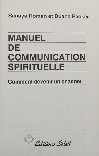 Manuel de communication spirituelle