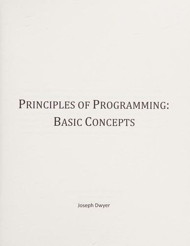 Principles of programming