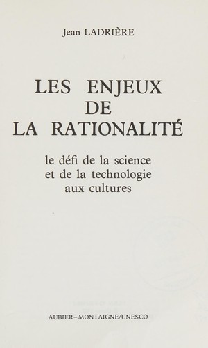 Les enjeux de la rationalite